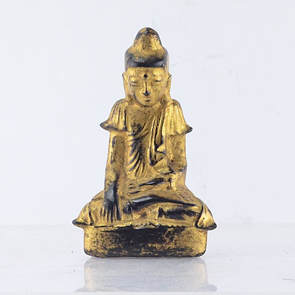 พระบัวเข็ม (พระอุปคุต) ฐานกว้าง 2x3.5 นิ่ว สูง